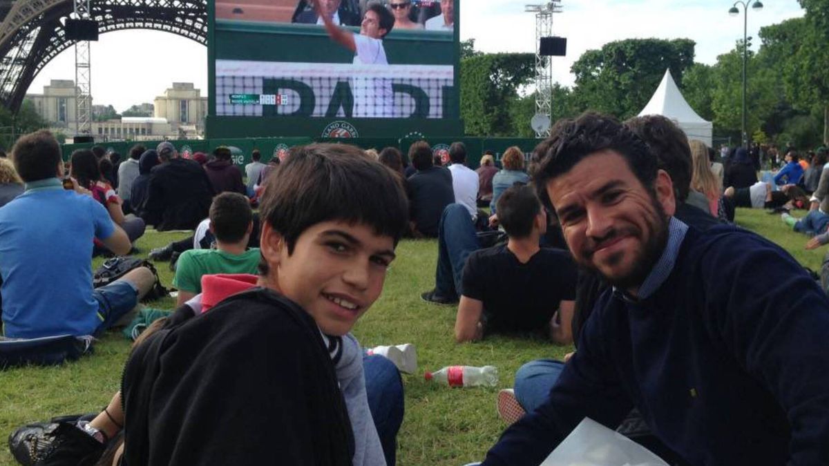 ¿Qué partido era? La tierna imagen que ha subido Alcaraz de niño durante el Roland Garros de 2015