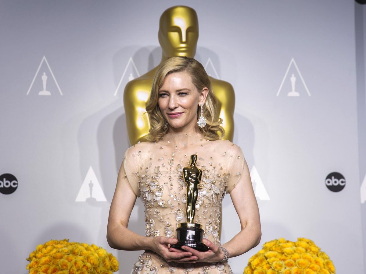 Foto: Cate Blanchett, tras ganar su Oscar por 'Blue Jasmin', de Woody Allen. (Reuters/Mario Anzuoni)