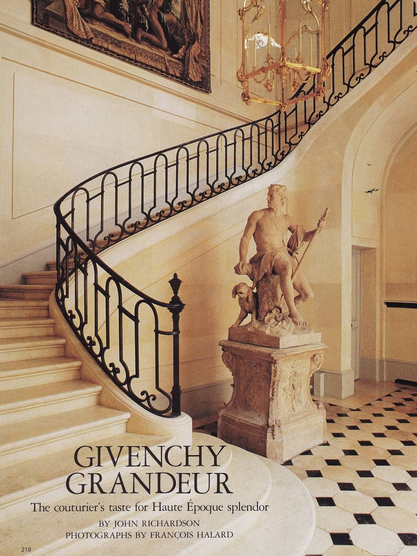 La revista 'Interior Redux' publicó un reportaje de la casa de Givenchy en París. 