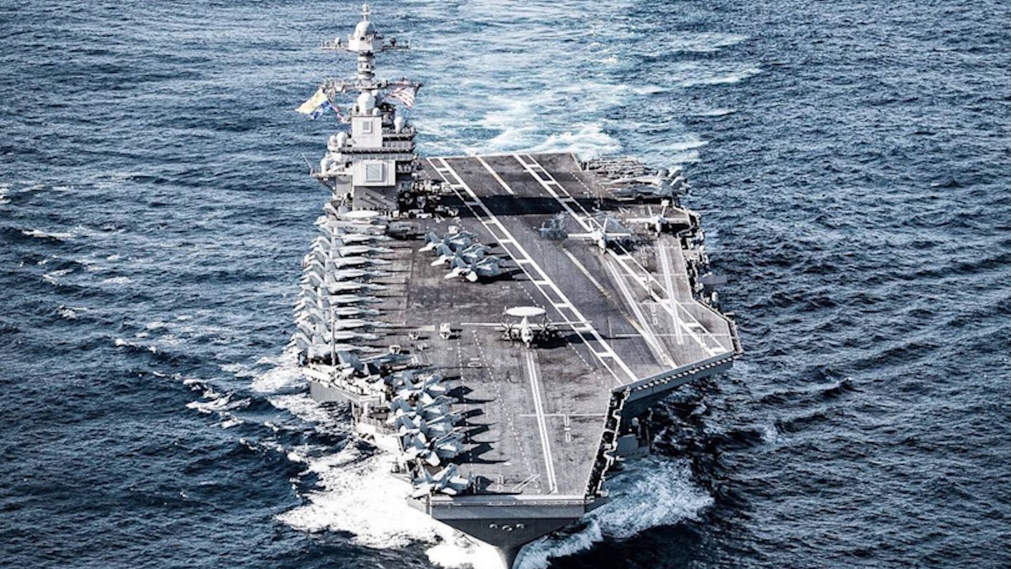 El USS Gerald R. Ford tiene capacidad para 80 aeronaves. (OTAN)