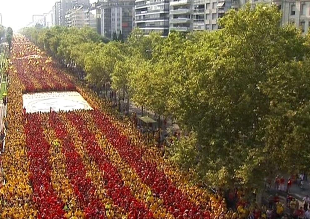 Foto: Imagen de la Diada celebrada el pasado 11 de septiembre en Barcelona (EFE)