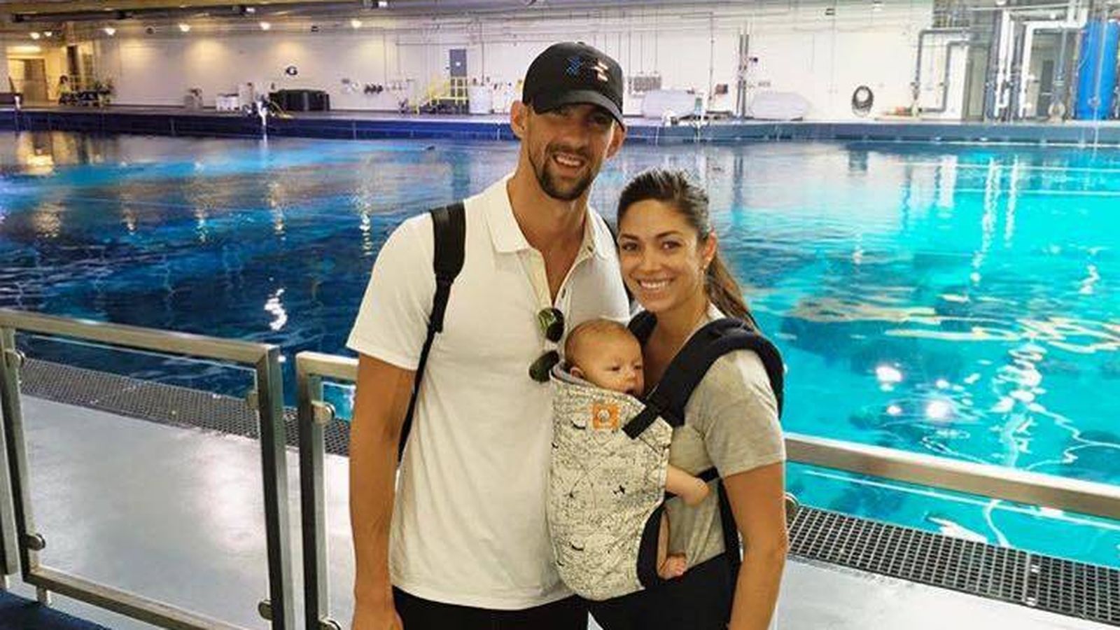 Foto: Michael Phelps en familia en un día de piscina y entrenamiento (Facebook)