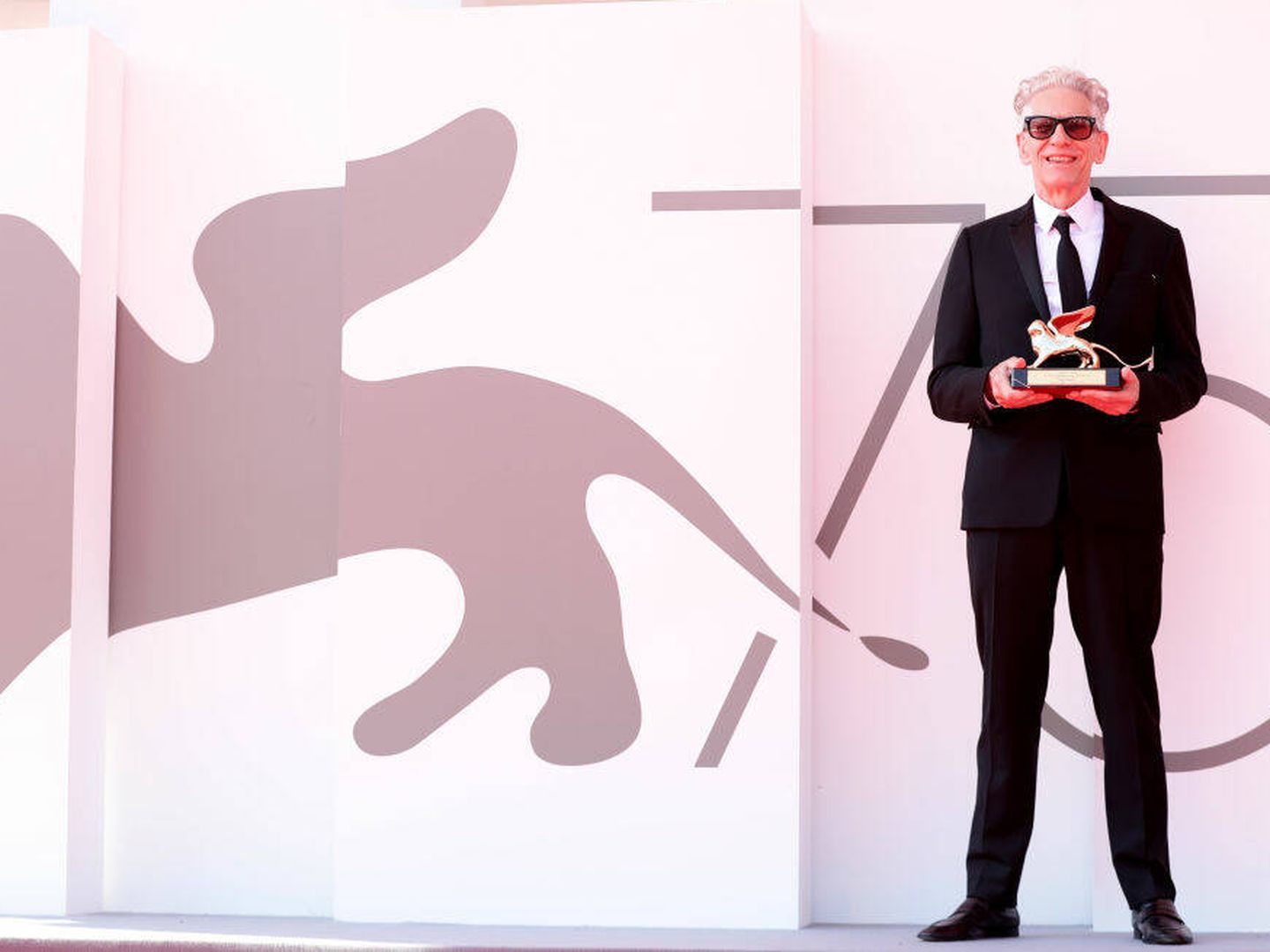 Cronenberg y su León de Oro en Venecia. (Getty/Vittorio Zunino)
