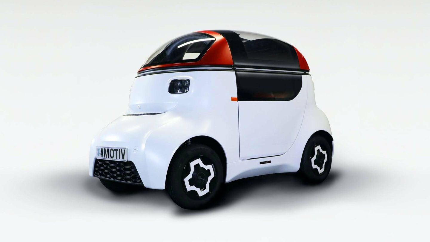 El MOTIV es un claro ejemplo de lo que pueden hacer gracias a iStream: un cuadriciclo eléctrico, de menos de 400 kilos y que cumple con las regulaciones de seguridad de un coche corriente.
