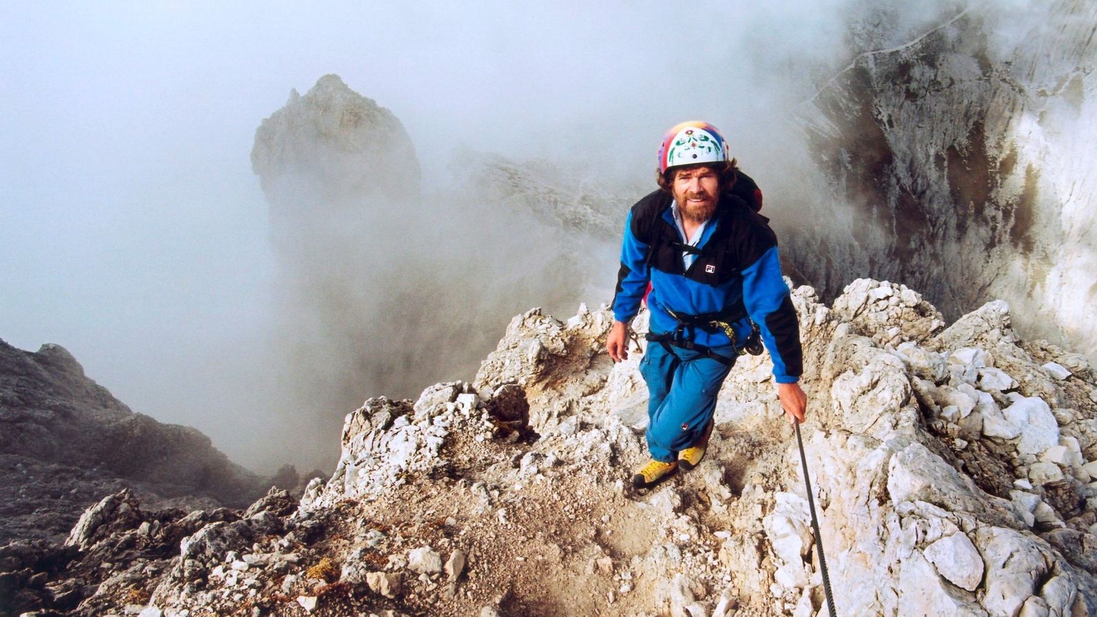 Foto: Reinhold Messner, en los Dolomitas. (EFE) 