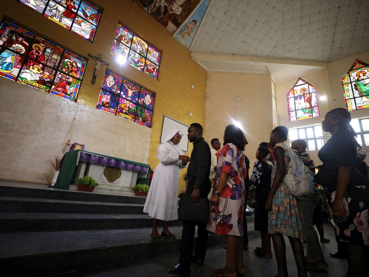 Foto: Una iglesia en Abuja (Nigeria), el pasado Miércoles de ceniza. (Reuters)