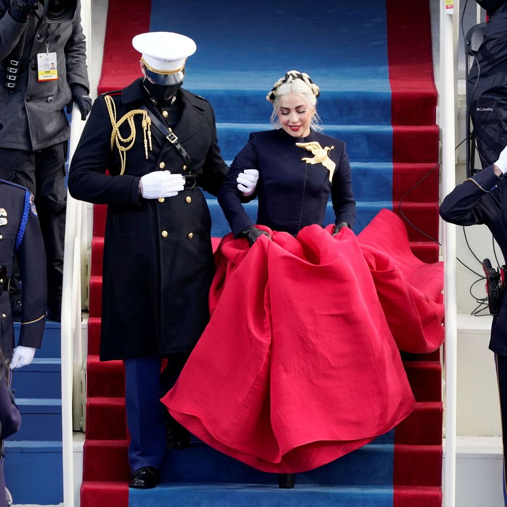 Lady Gaga en el Capitolio (Patrick Semansky Pool via REUTERS File Photo)