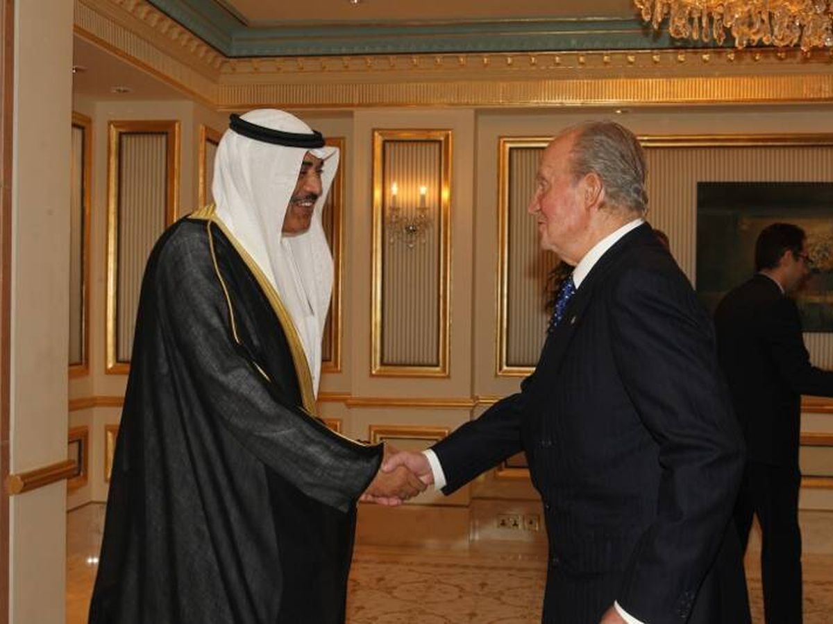Foto: El rey Juan Carlos en su viaje a Kuwait en 2014. (Casa Real)