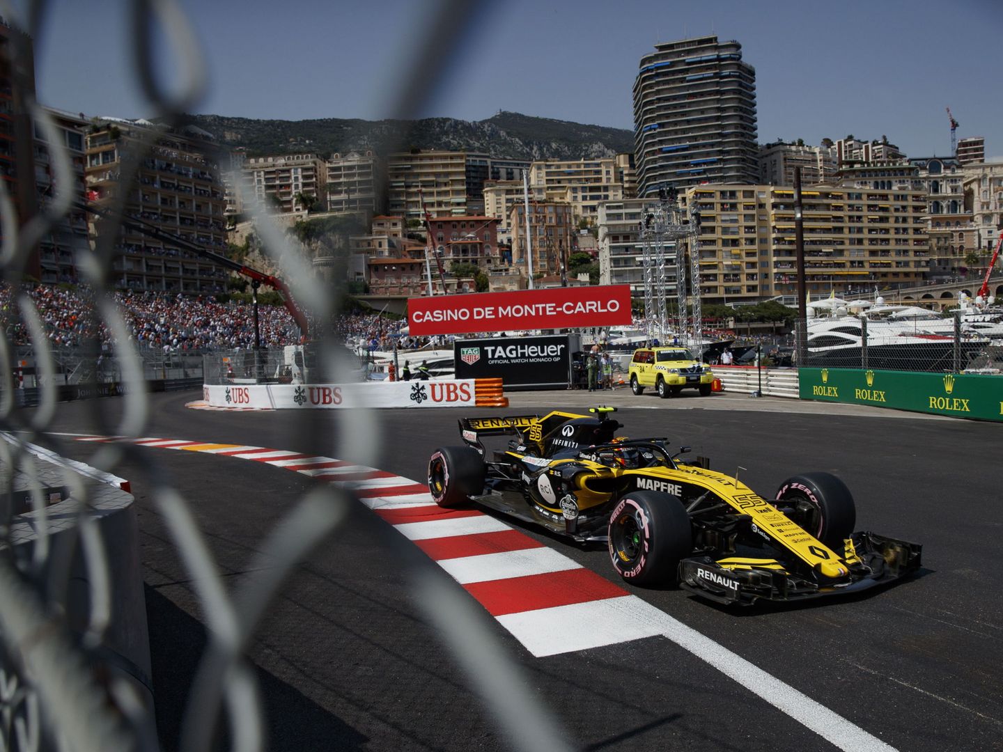 Carlos Sainz, con Renault la temporada pasada en Mónaco