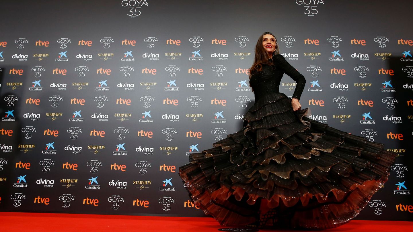 Ángela Molina en la gala de los Goya 2021. (Reuters)