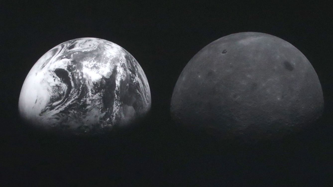 Foto: Foto de la Tierra y la Luna