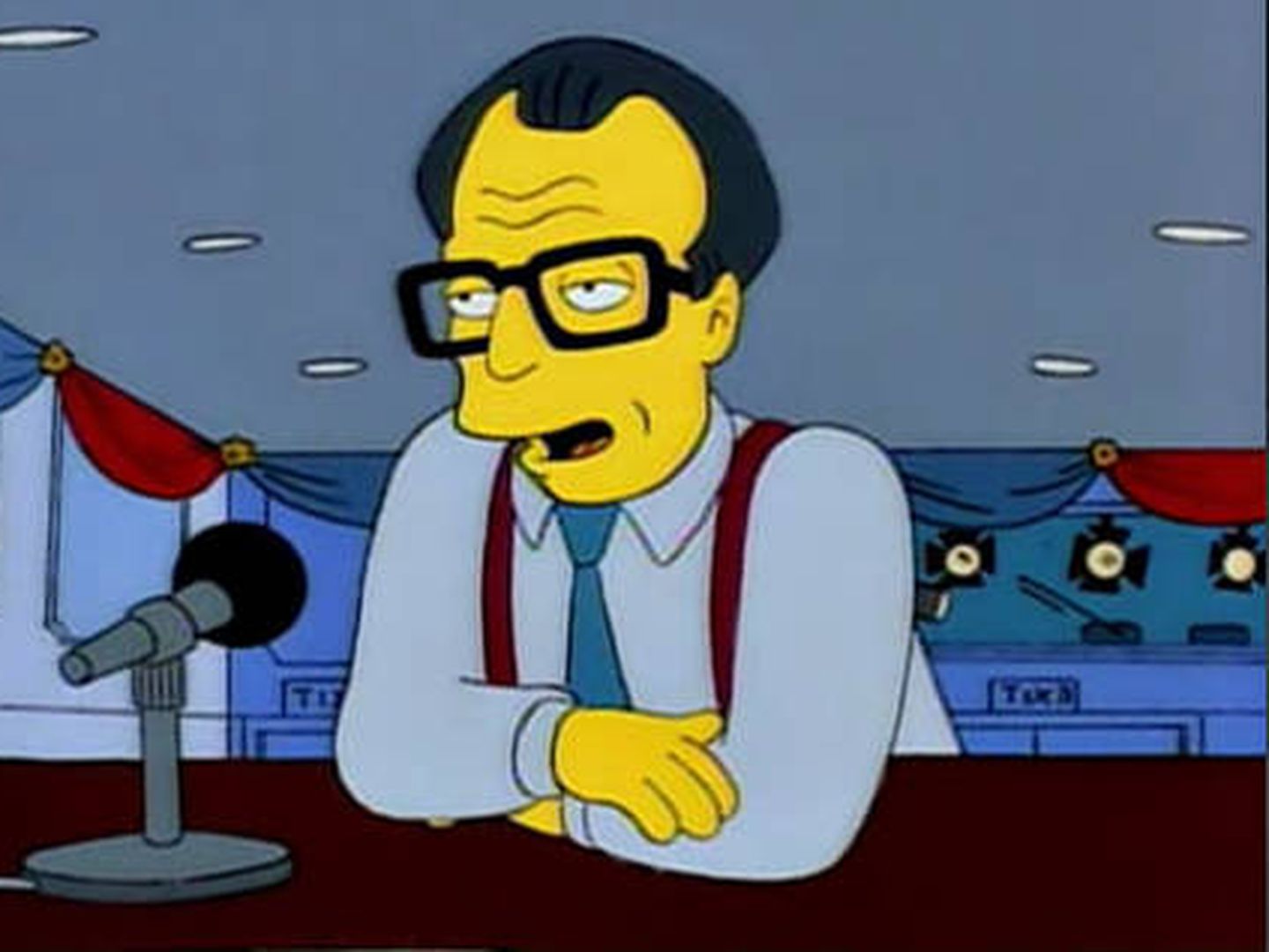 Larry King es uno de los cientos de famosos que han hecho cameos en 'Los Simpson'. (fox)