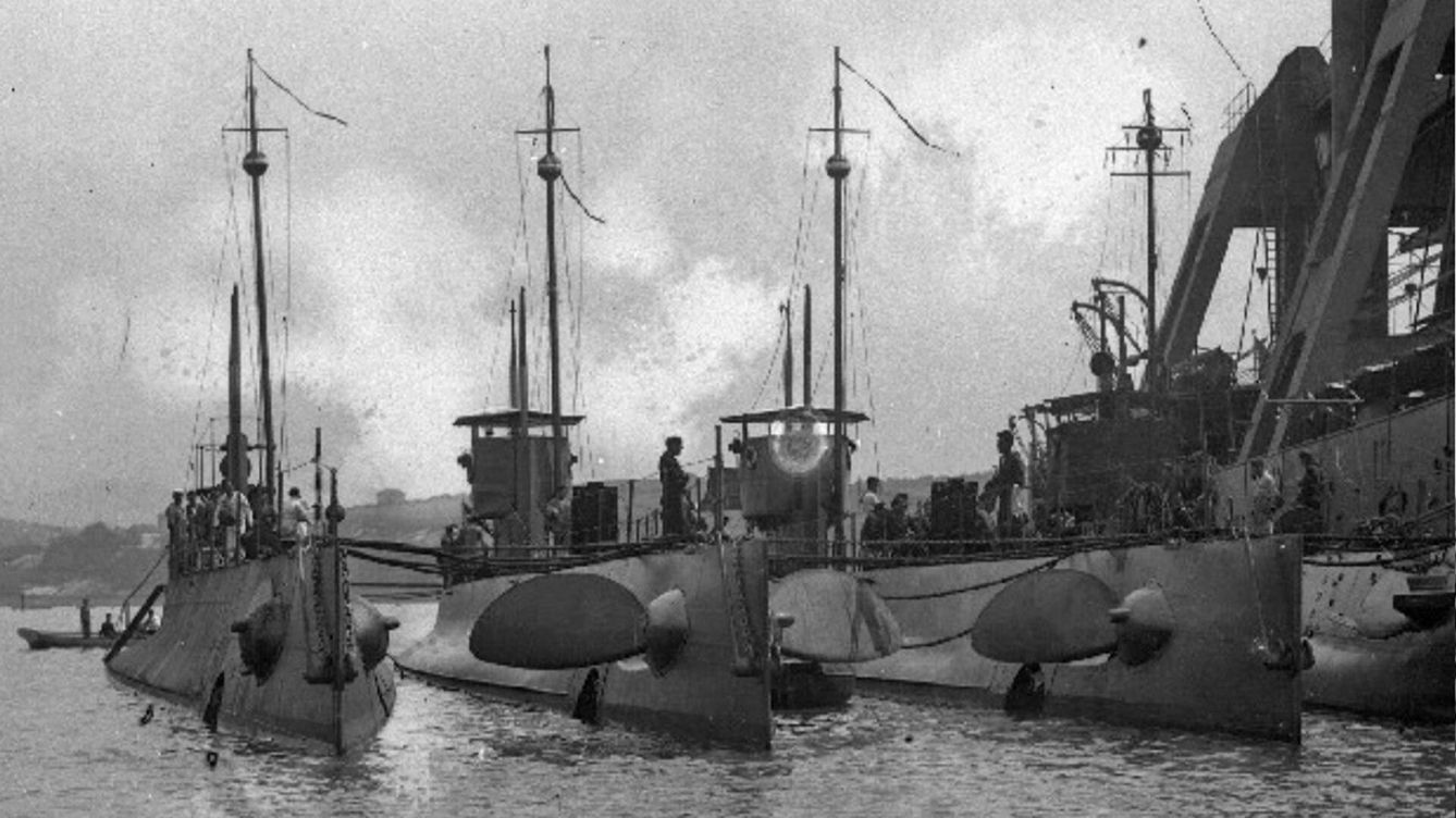Foto: Submarinos españoles de clase B implicados en la guerra del Rif. (Wikipedia)