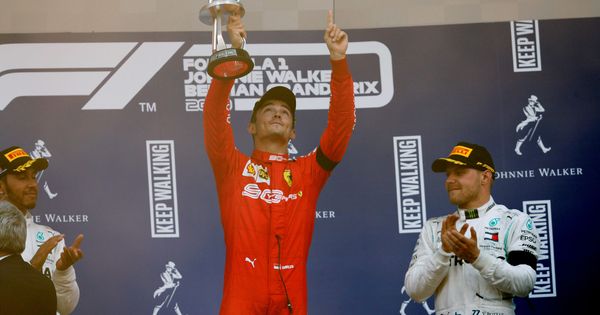 Foto: Charles Leclerc consiguió el primer triunfo en Fórmula 1 en Spa. (Reuters)