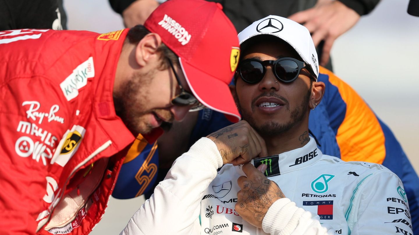 Lewis Hamilton y Sebastian Vettel. (Reuters)