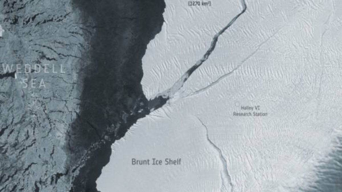 Se desprende de la Antártida un iceberg que duplica el tamaño de Madrid