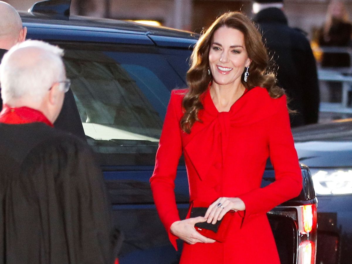 Foto: Kate Middleton, a su llegada a la Abadía de Westminster. (Reuters/Peter Nicholls)