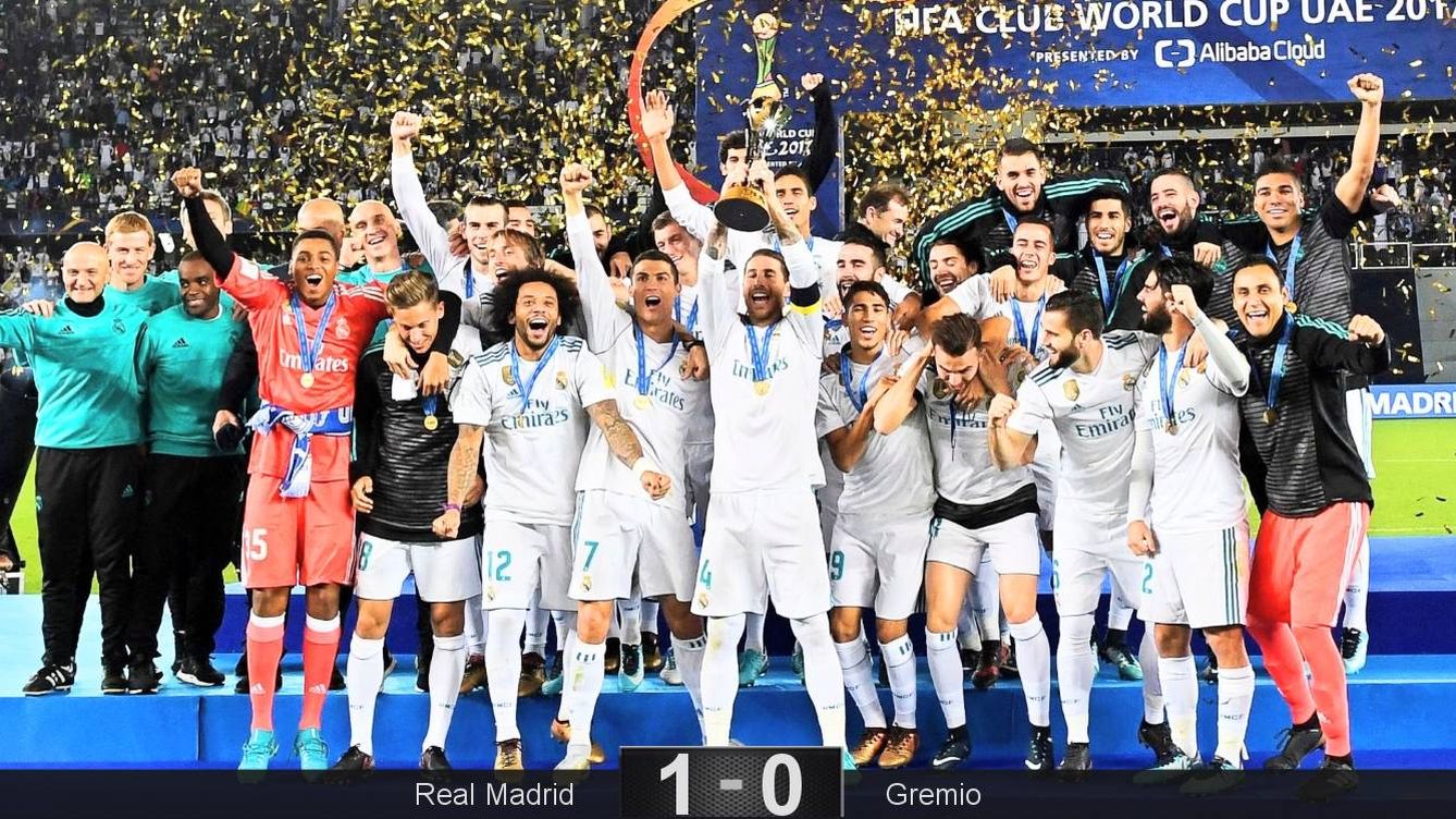 Foto: Sexto título mundial del Real Madrid. (EFE)