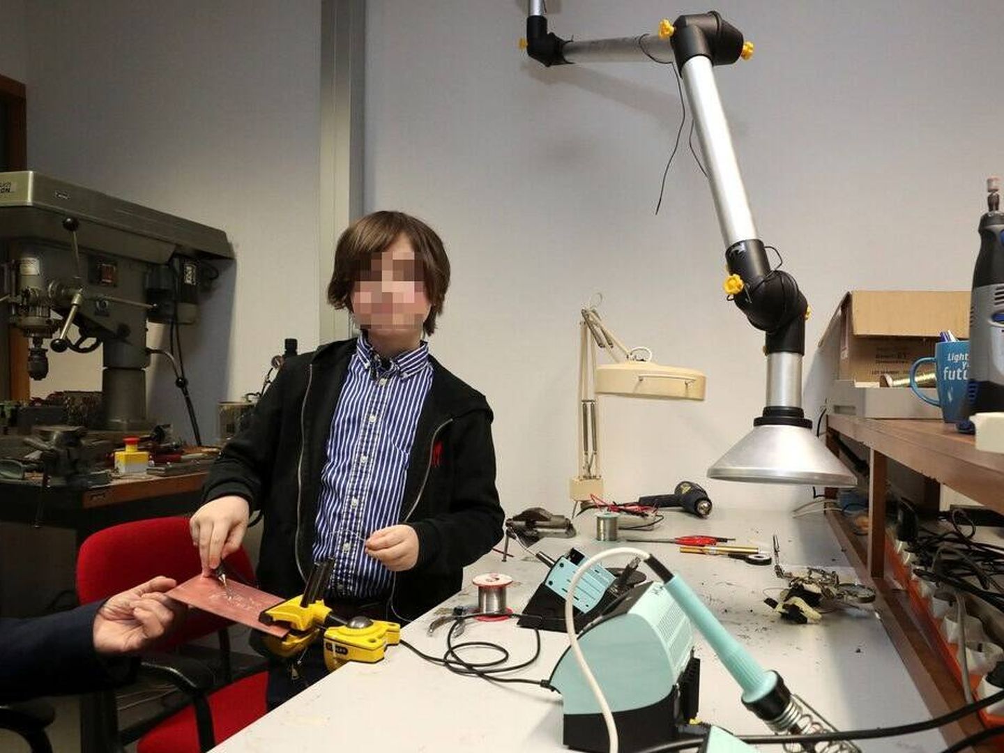 Laurent Simons, durante su breve periodo en la Universidad Tecnológica de Eindhoven. (Reuters)