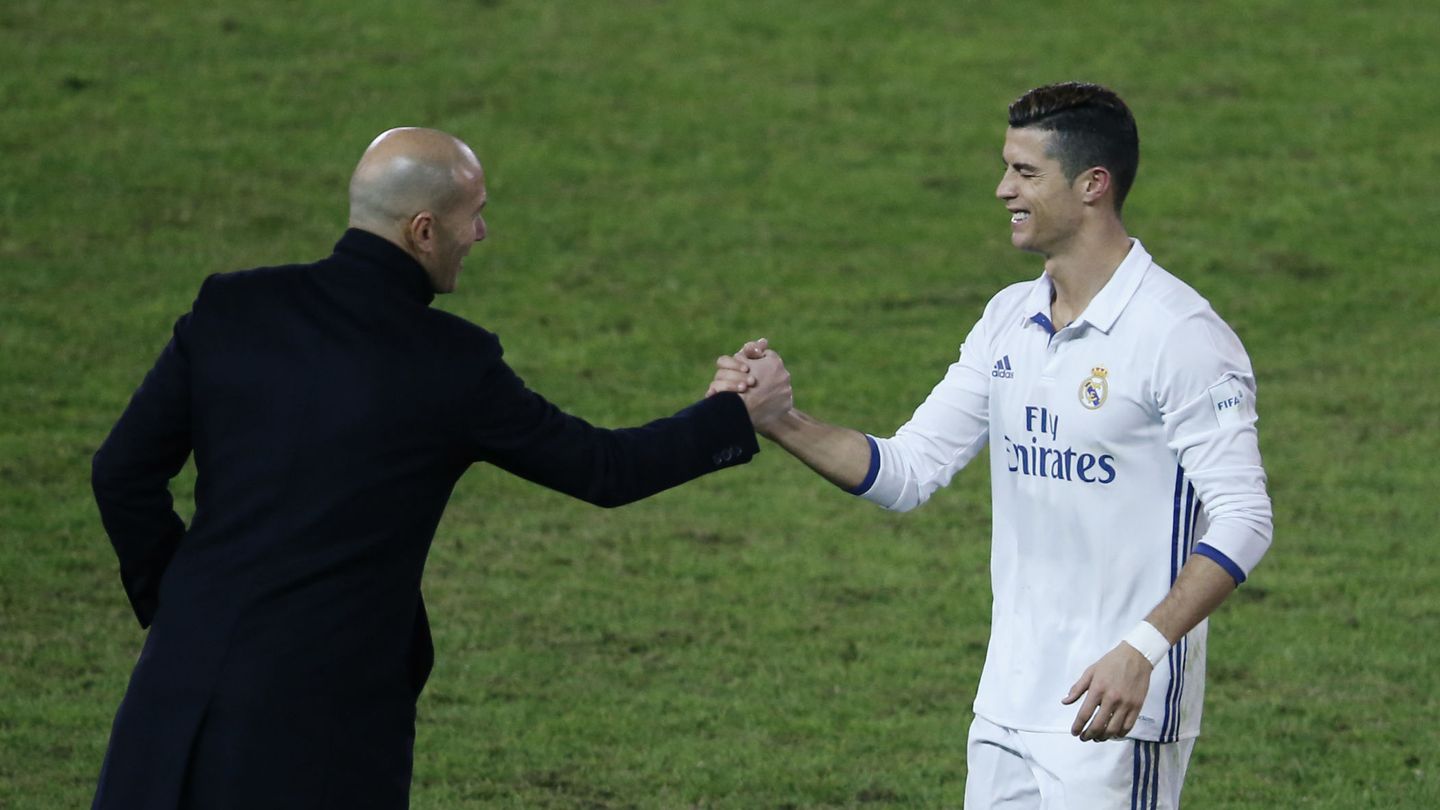 Cristiano Ronaldo y Zidane. (Reuters)
