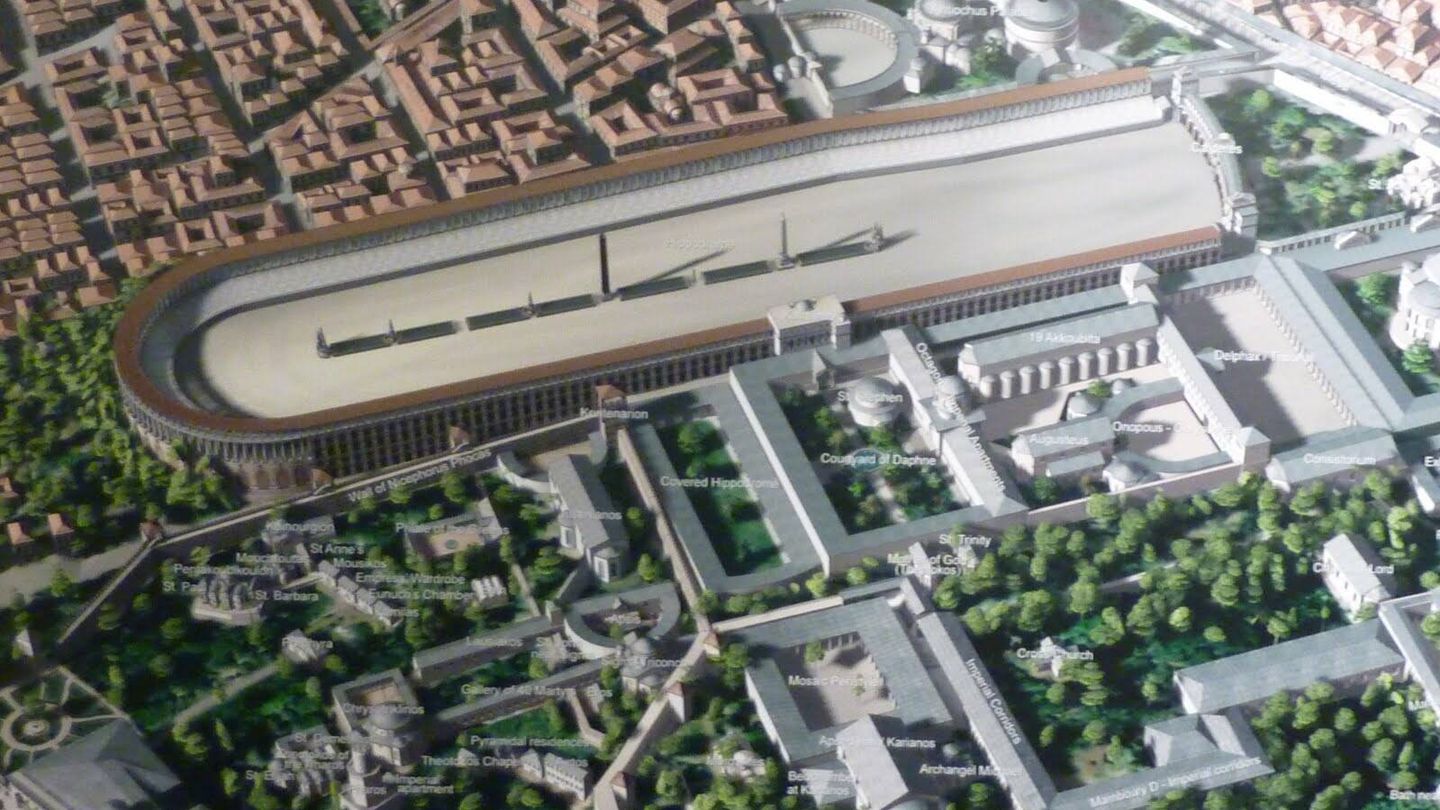 Reconstrucción virtual del Hipódromo de Constantinopla y del complejo palaciego anexo
