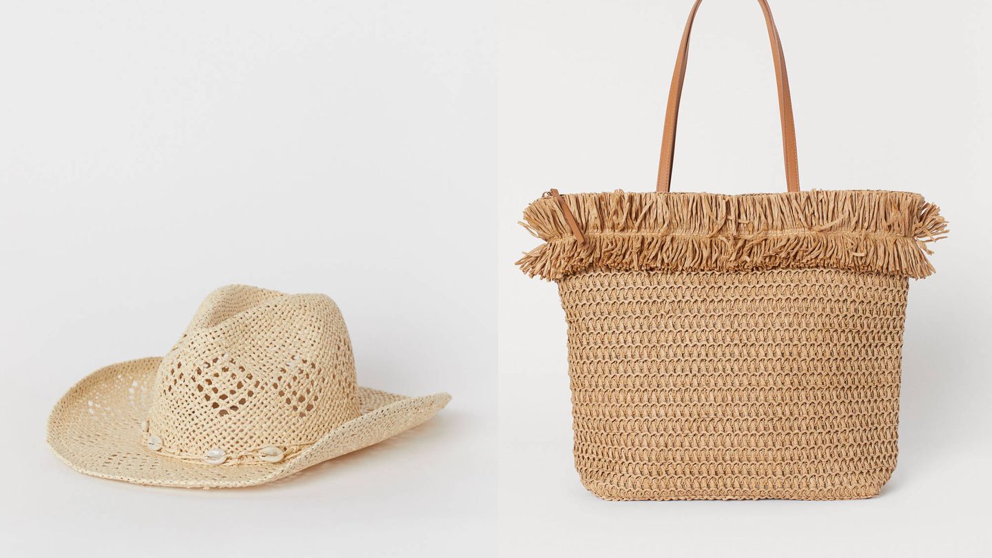 Sombrero (17,99€) y bolso shopper (19,99€).
