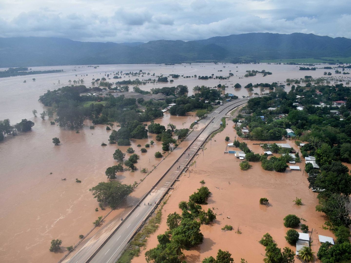 Territorios inundados en Honduras. (EFE)