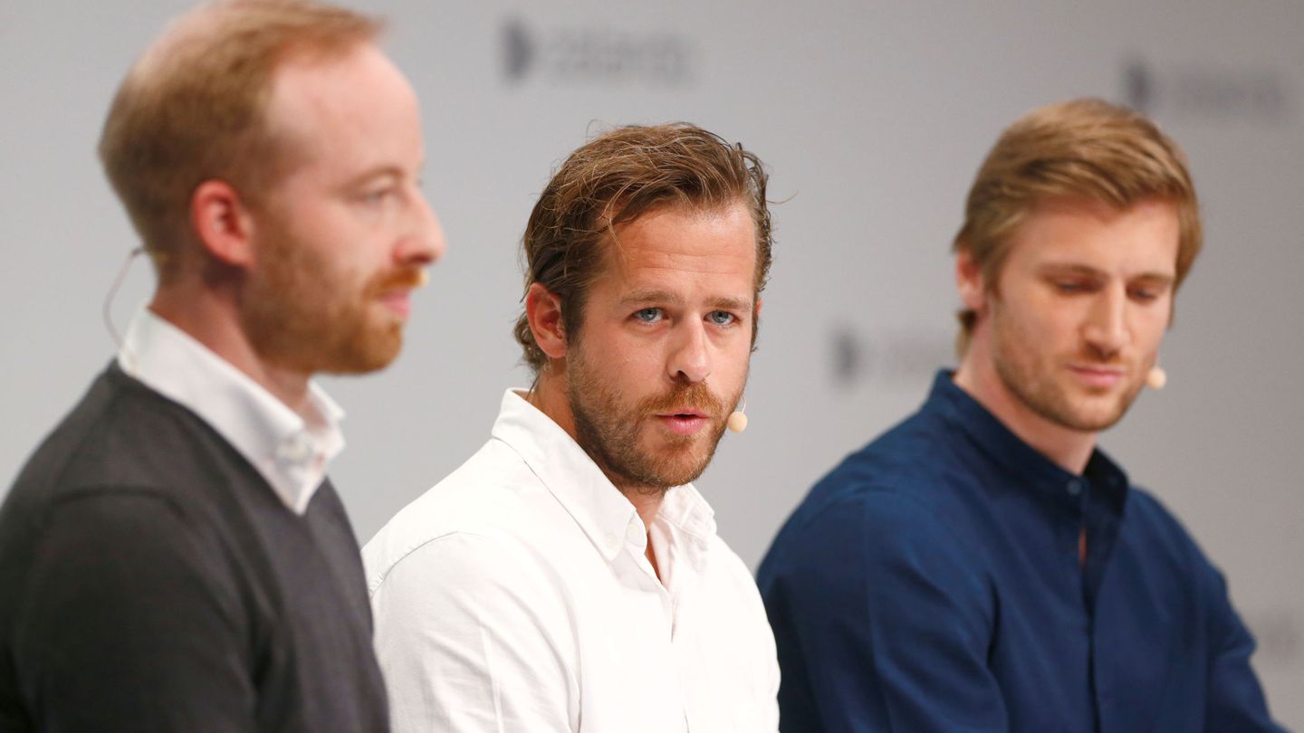 Rubin Ritter, junto a los otros dos ejecutivos que lideran Zalando (Reuters/Hannibal Hanschke)
