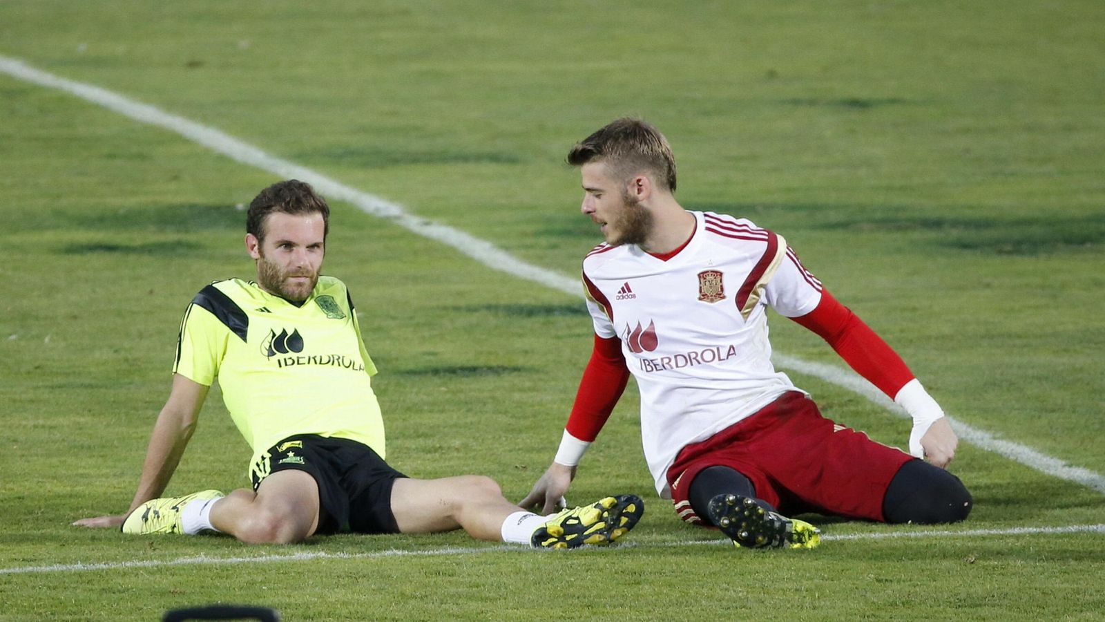 Foto: De Gea, con Mata, durante la concentración con la Selección española 