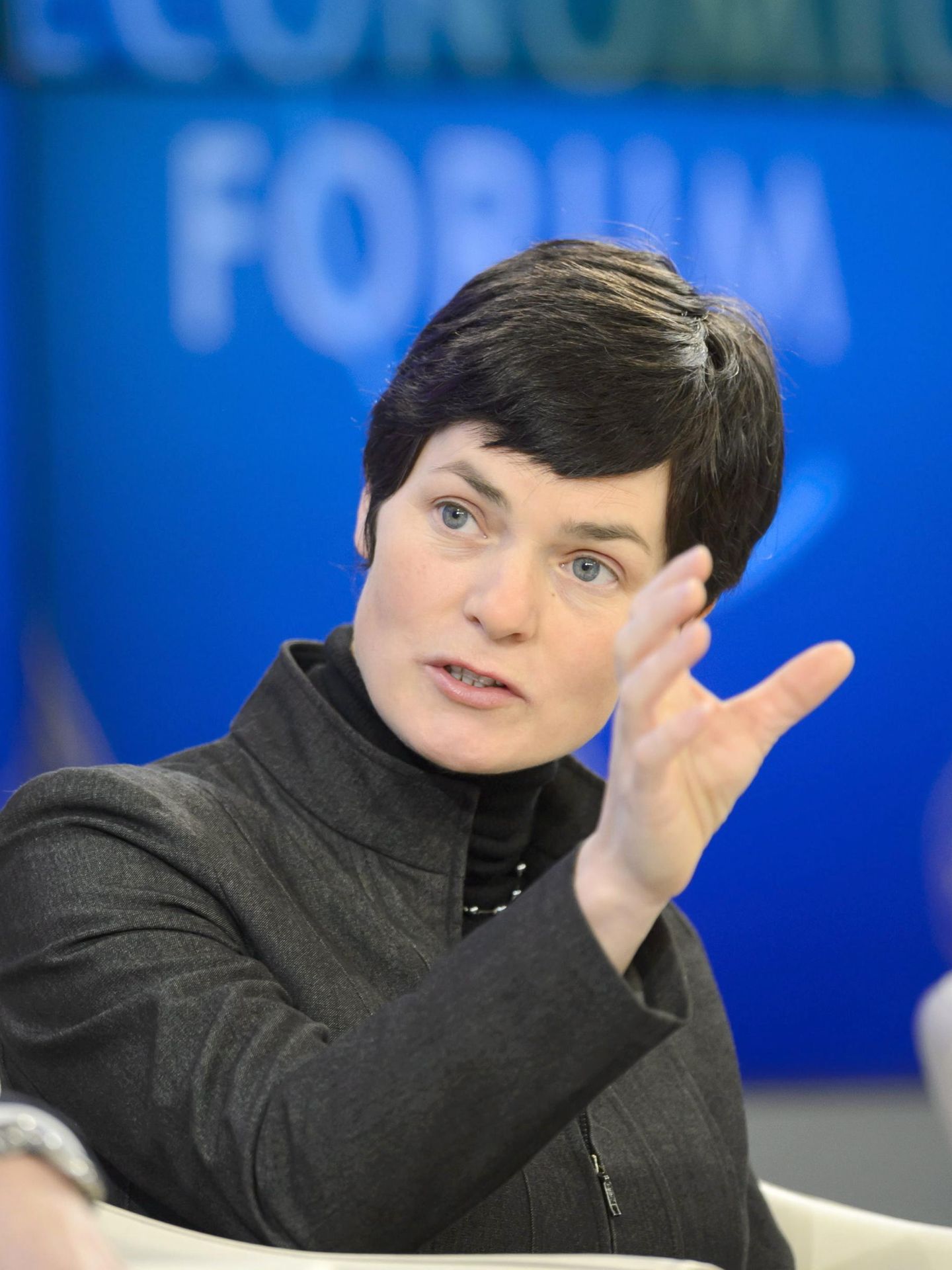 Ellen MacArthur, en un congreso sobre economía circular. (EFE/Laurent Gillieron) 