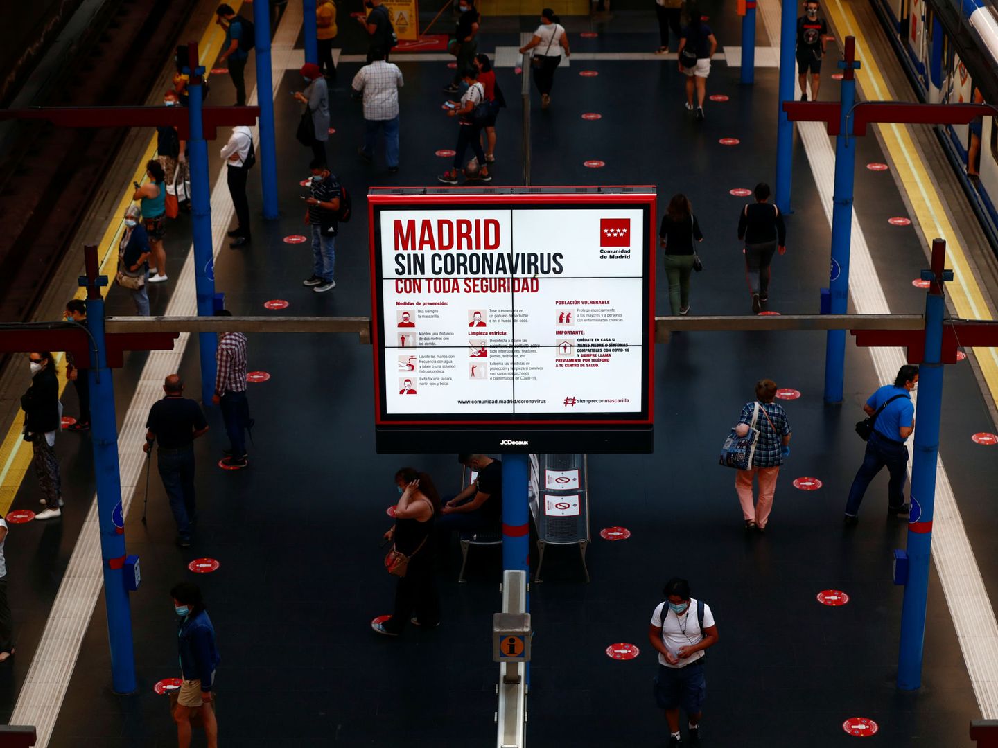 El Metro de Madrid, después de levantarse el estado de alarma (Reuters)