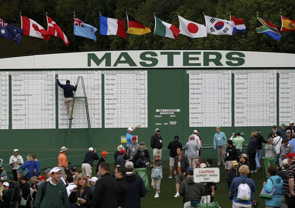 Foto: Cuadro del Masters Augusta que comienza este jueves (Reuters).