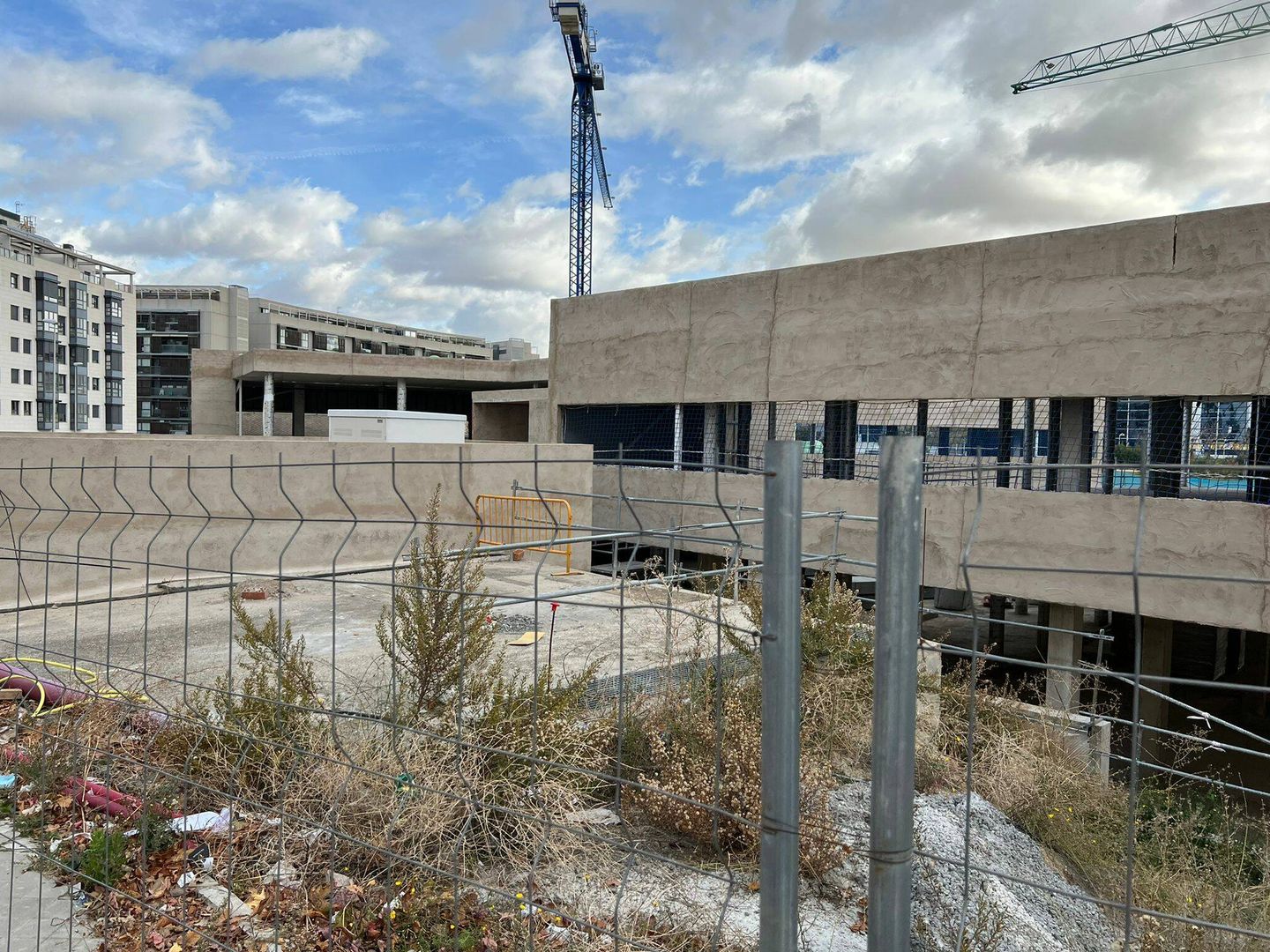 El centro de salud de Las Tablas, en construcción, que espera ver la luz en enero de 2023. (AA.VV.)