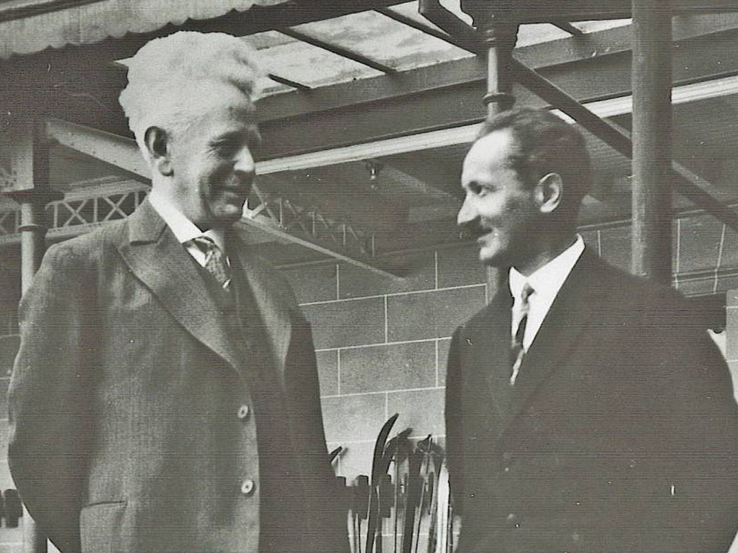 Ernst Cassirer y Martin Heidegger en Davos en 1929.