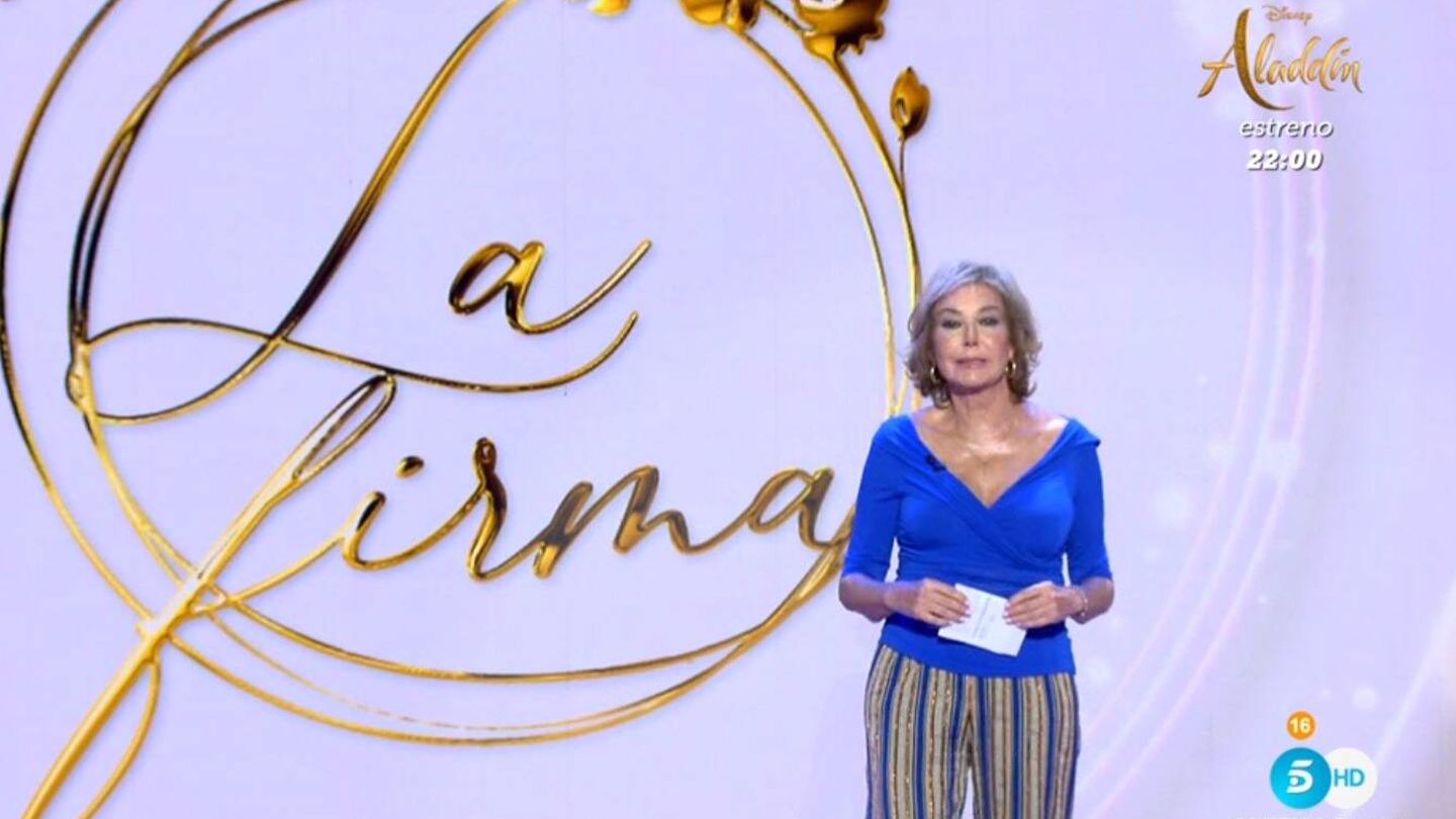 Ana Rosa Quintana, presentadora de 'TardeAR'. (Mediaset España)