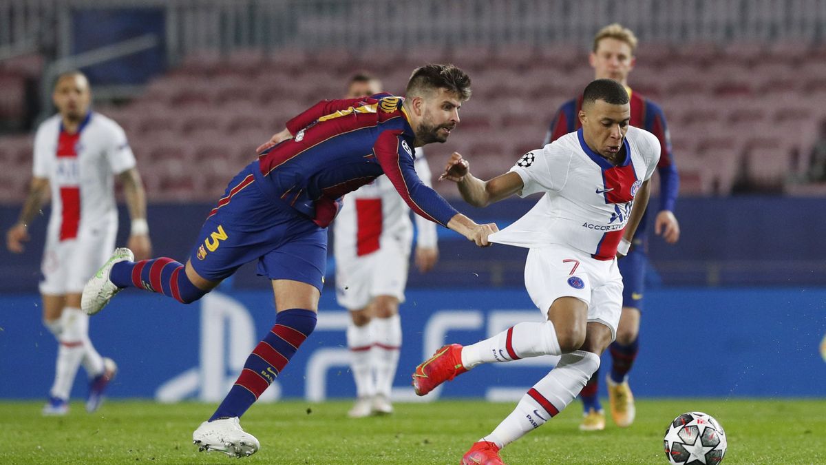 Kylian Mbappé destruye al Barça con un 'hat-trick' histórico y un Leo Messi ausente (1-4)