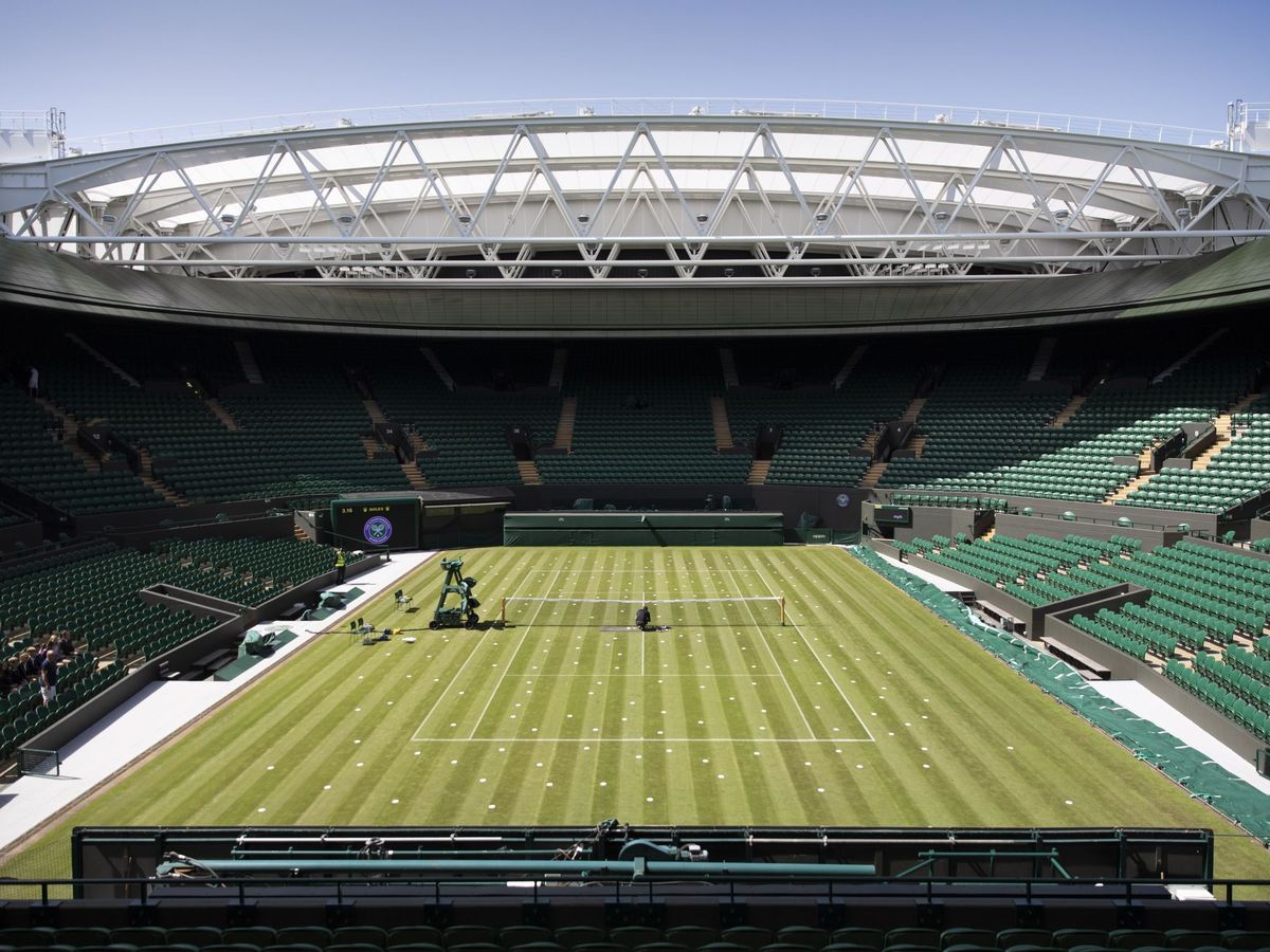 Foto: Pista central de Wimbledon. (EFE/Peter Klaunzer)