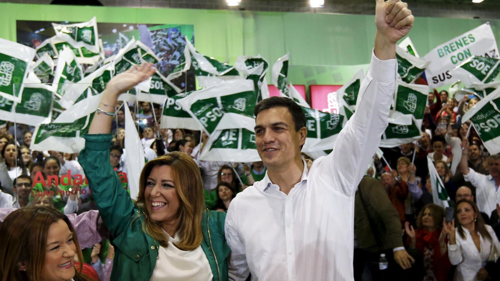 Foto: Acto de cierre de campaña del PSOE en Sevilla. (Reuters)