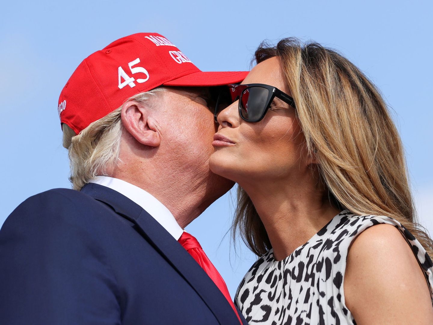 Donald Trump y su esposa, Melania. (Reuters)