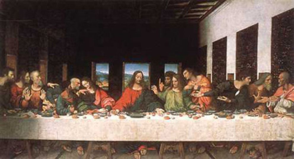 Foto: Descubren una supuesta imagen dentro de 'La Última Cena' de Leonardo da Vinci