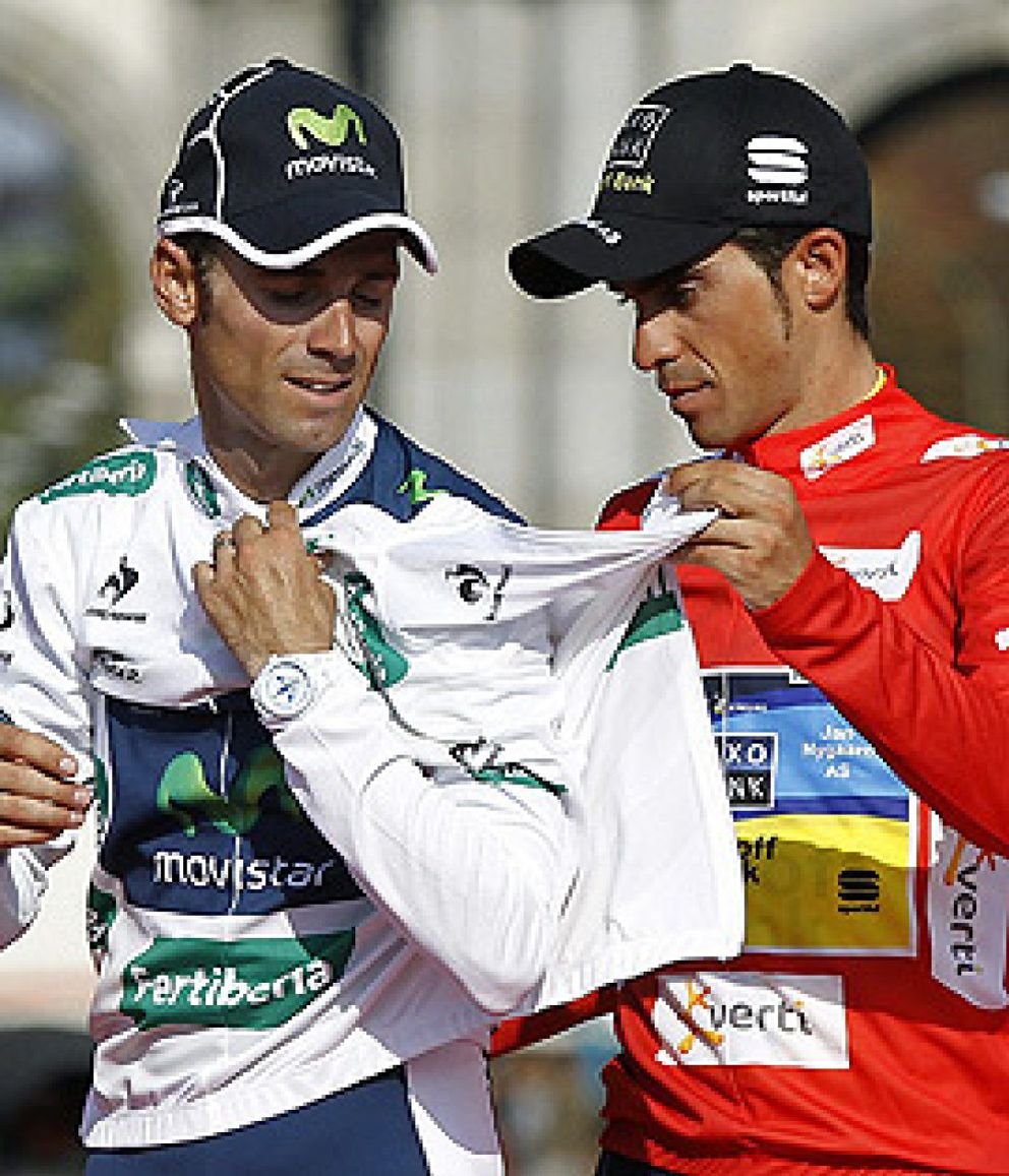 Foto: Alberto Contador y Alejandro Valverde, estrellas de la Clásica Primavera