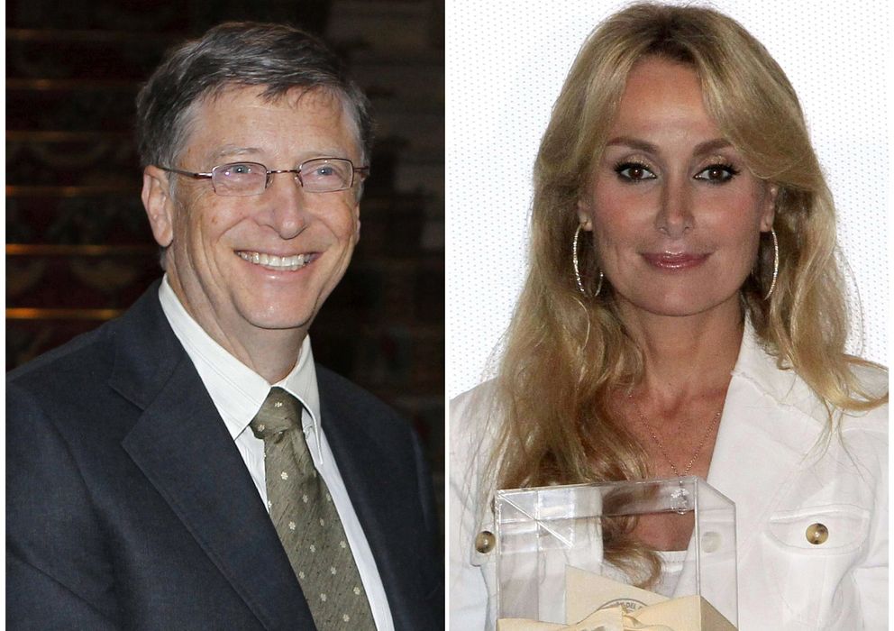 Foto: Bill Gates y Esther Alcocer Koplowitz, presidenta de FCC