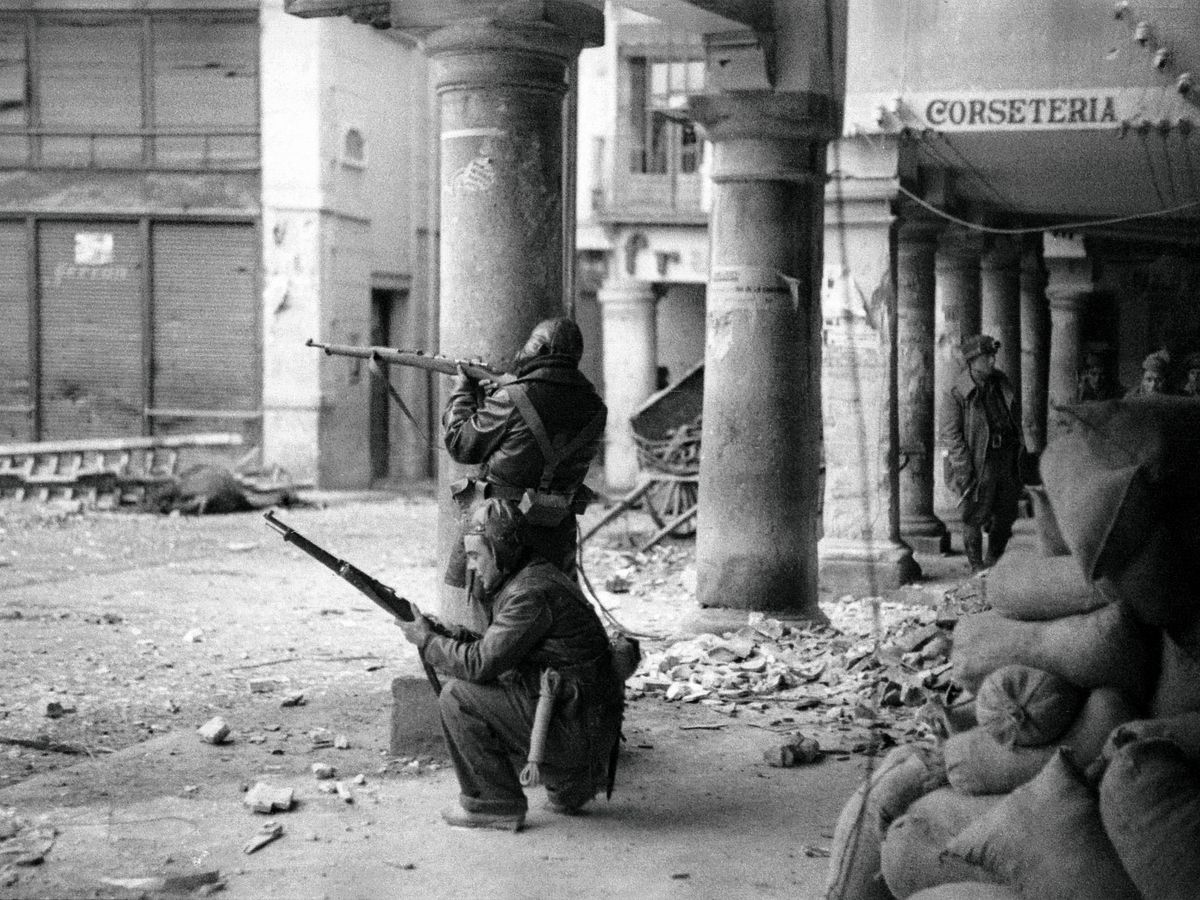 Foto: Combates en 1937.
