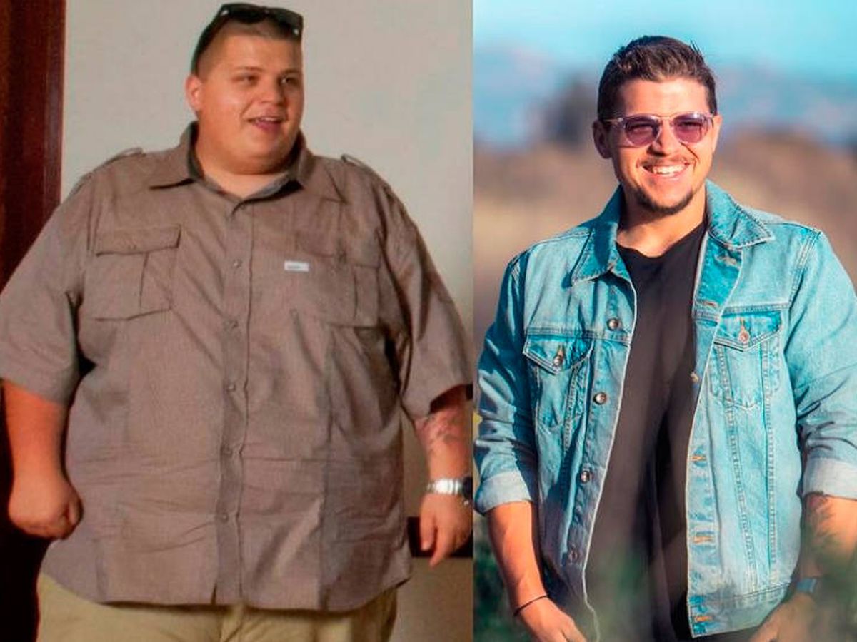 Foto: Entre una foto y otra de John hay 70 kilos de diferencia (Instagram)