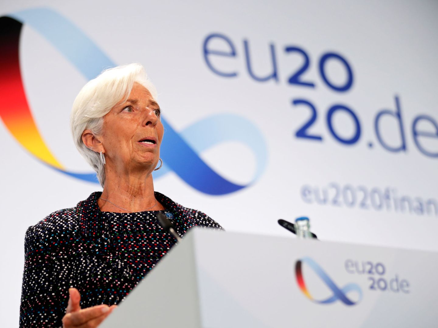 La presidenta del BCE, Christine Lagarde, en un acto. (Reuters)