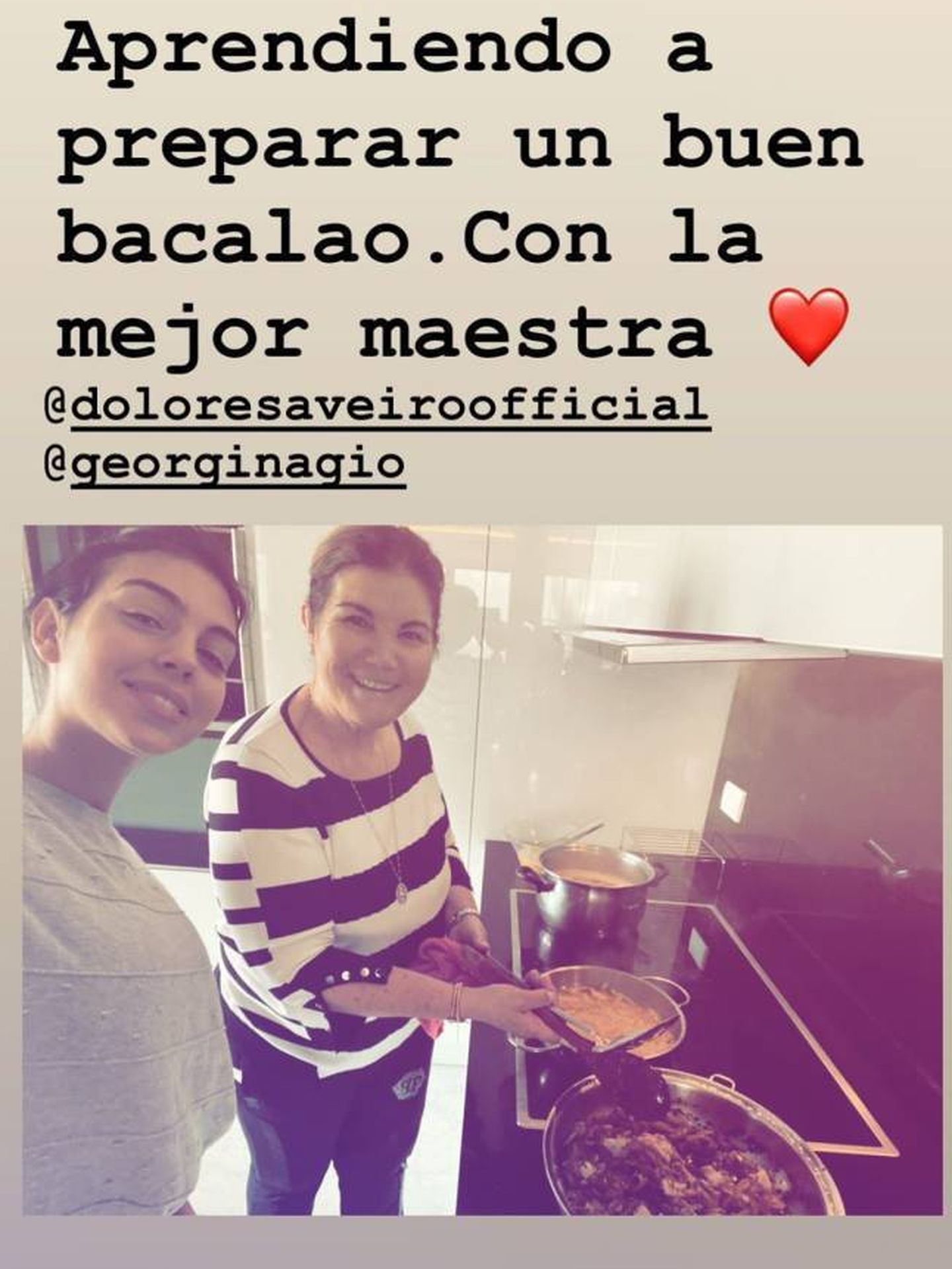  Georgina y Dolores. (Instagram @georginagio)