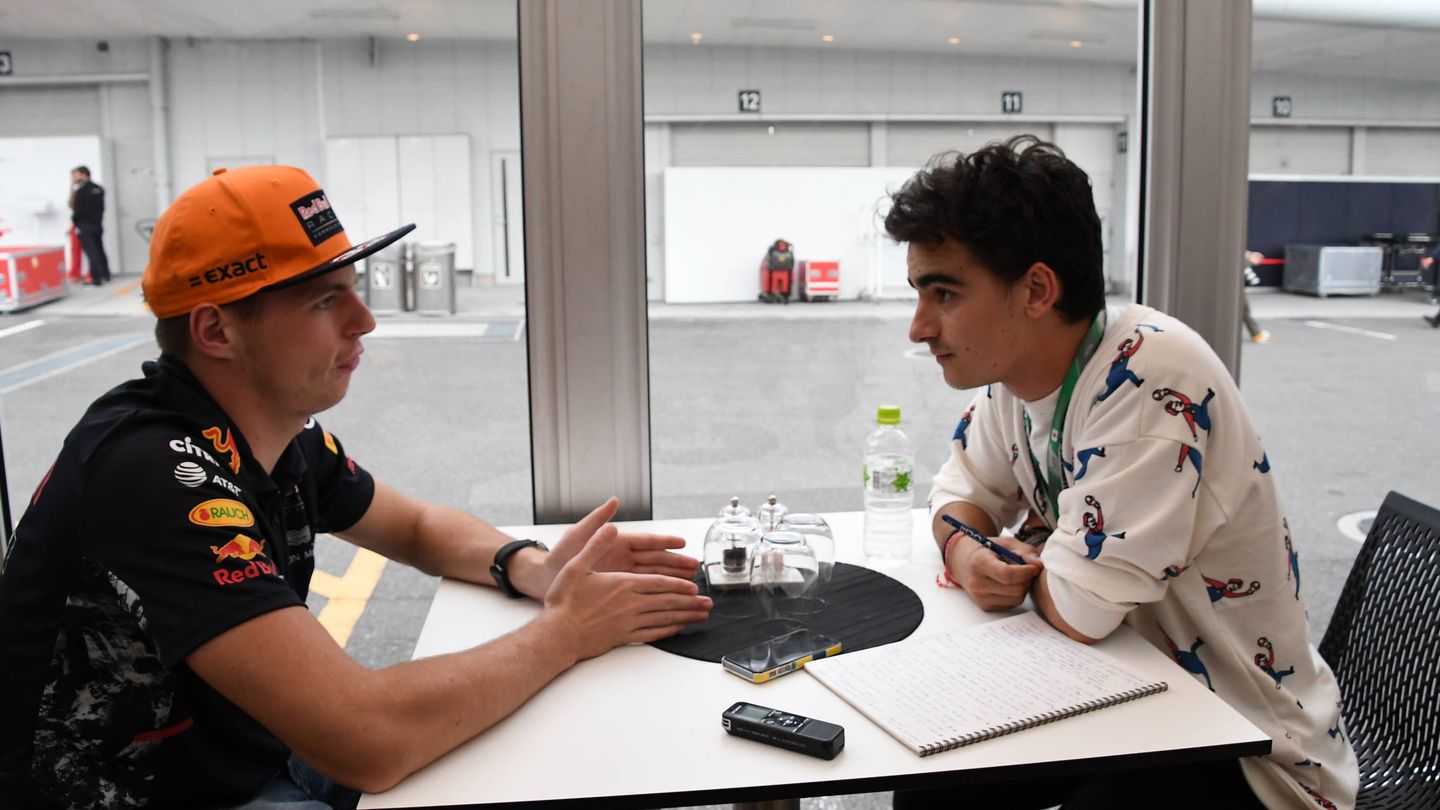 Verstappen, durante la entrevista con El Confidencial. (Foto: RV RacingPress)