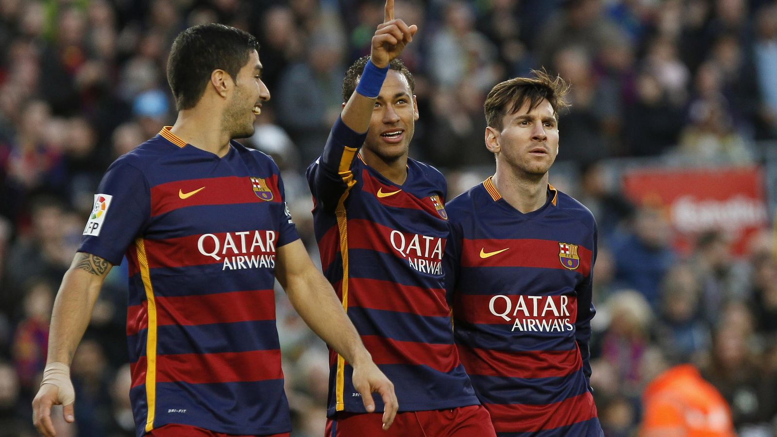 Foto: Luis Suárez, Neymar y Messi, durante el partido contra la Real. (EFE)