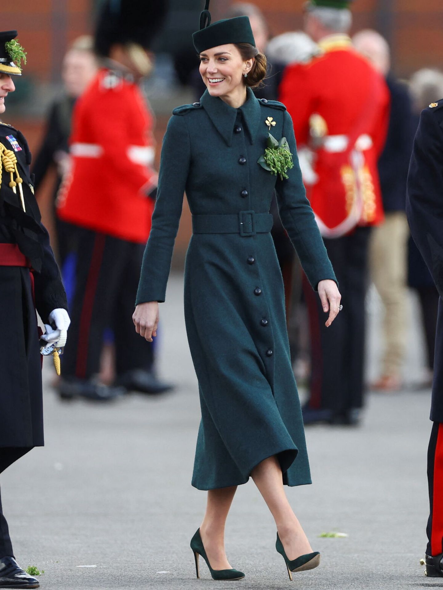 La duquesa de Cambridge, en San Patricio. (Reuters/Hannah McKay)