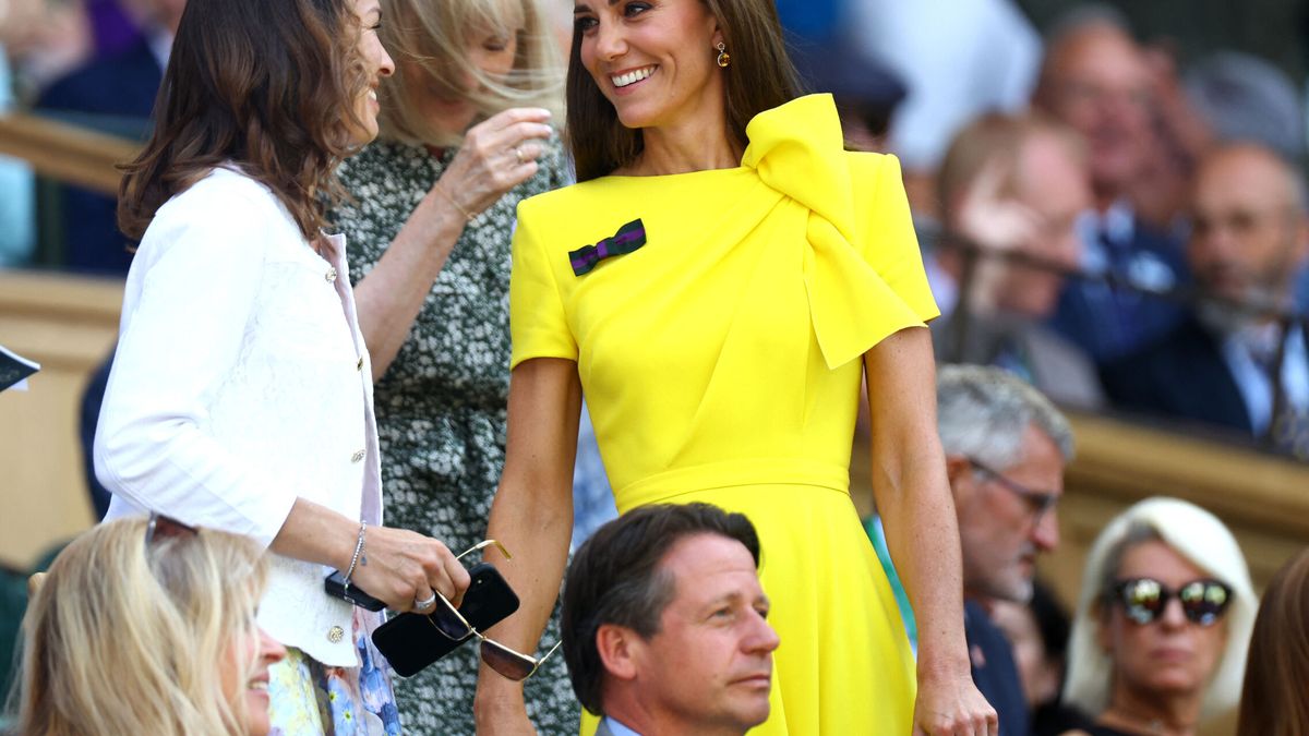 Kate Middleton, radiante en Wimbledon: de charla con Conchita Martínez y entre vips
